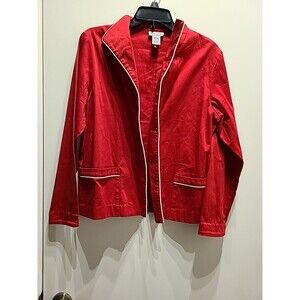 Vintage 70's Graff  Women's Open Jacket  Size M Red